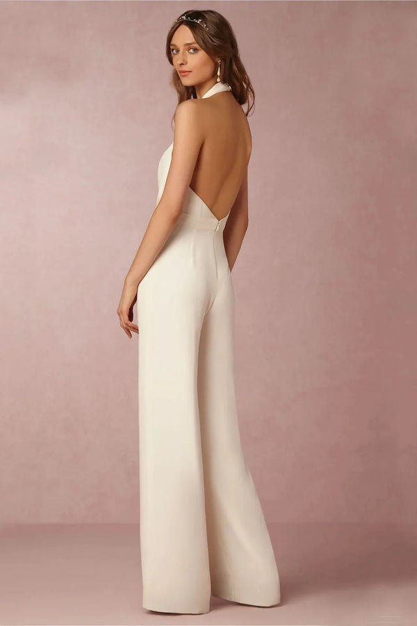 The Lounge Allure – Draped Halter Jumpsuit