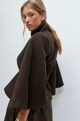 YAYA | Belted Cape Jacket