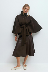 YAYA | Belted Cape Jacket
