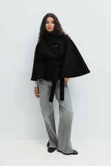 YAYA | Belted Cape Jacket