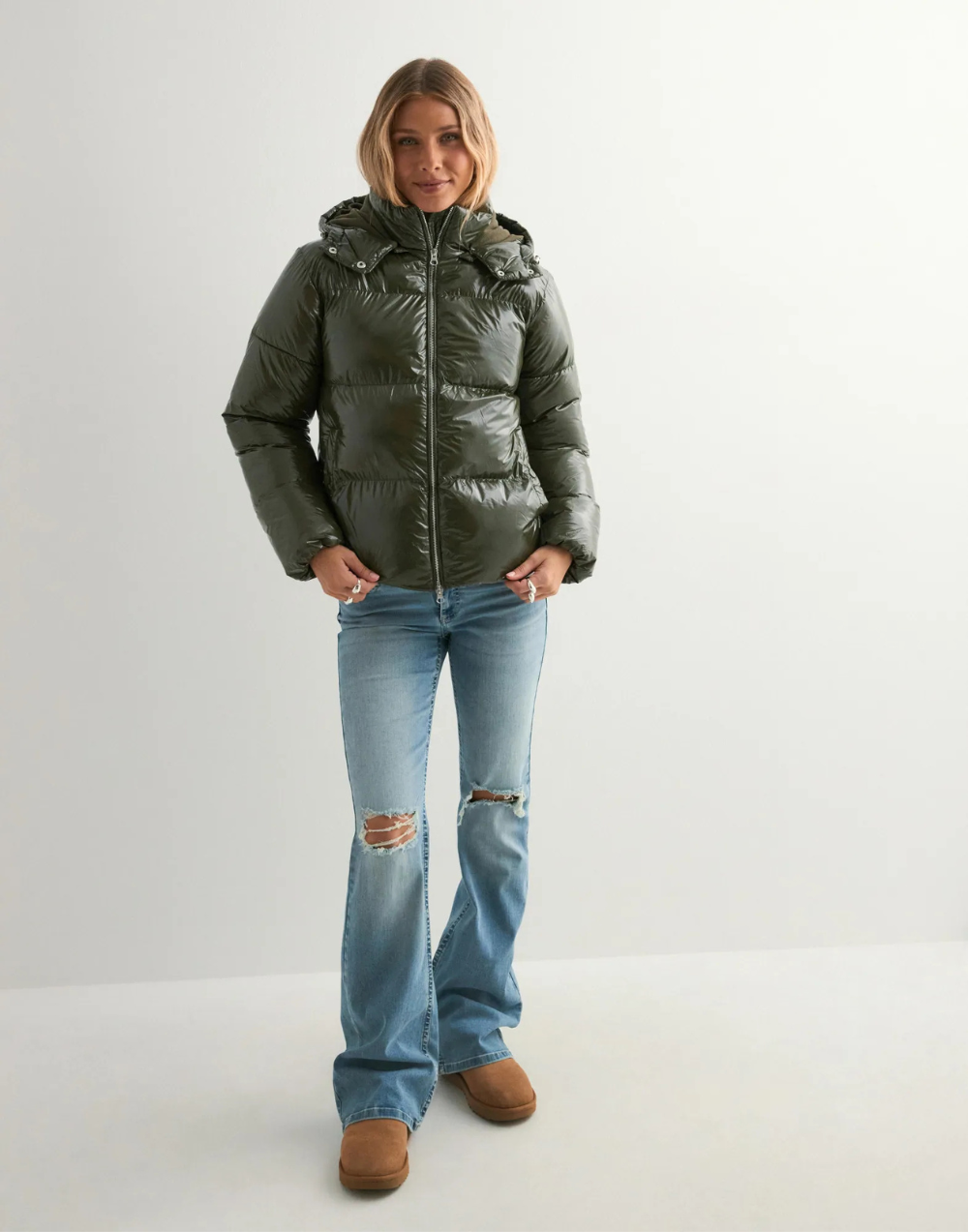 YAYA | Shiny Puffer Jacket