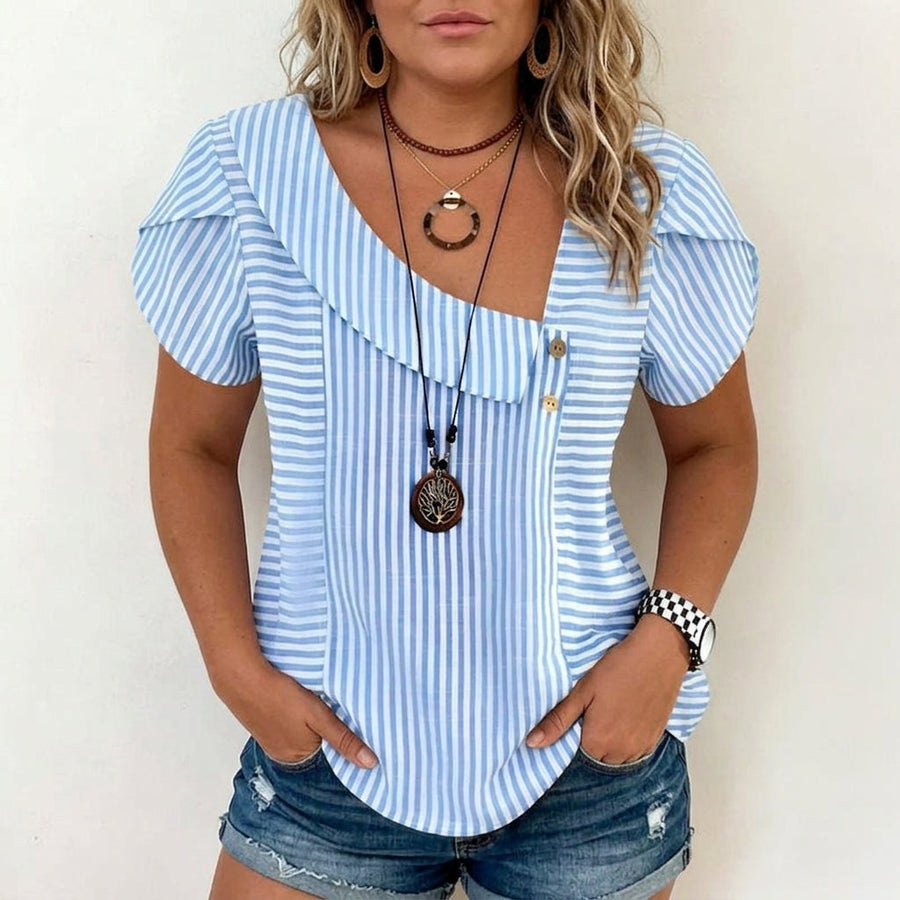 Susaine |  Casual Striped Blouse