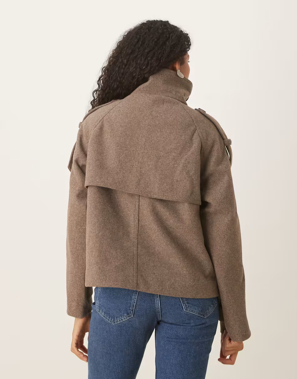 YAYA | Cropped Trench Coat