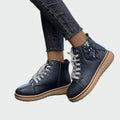 Orthopedic Leather Ankle Boots