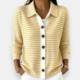 Nola  Striped Button Cardigan
