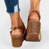 Suede Platform Sandals