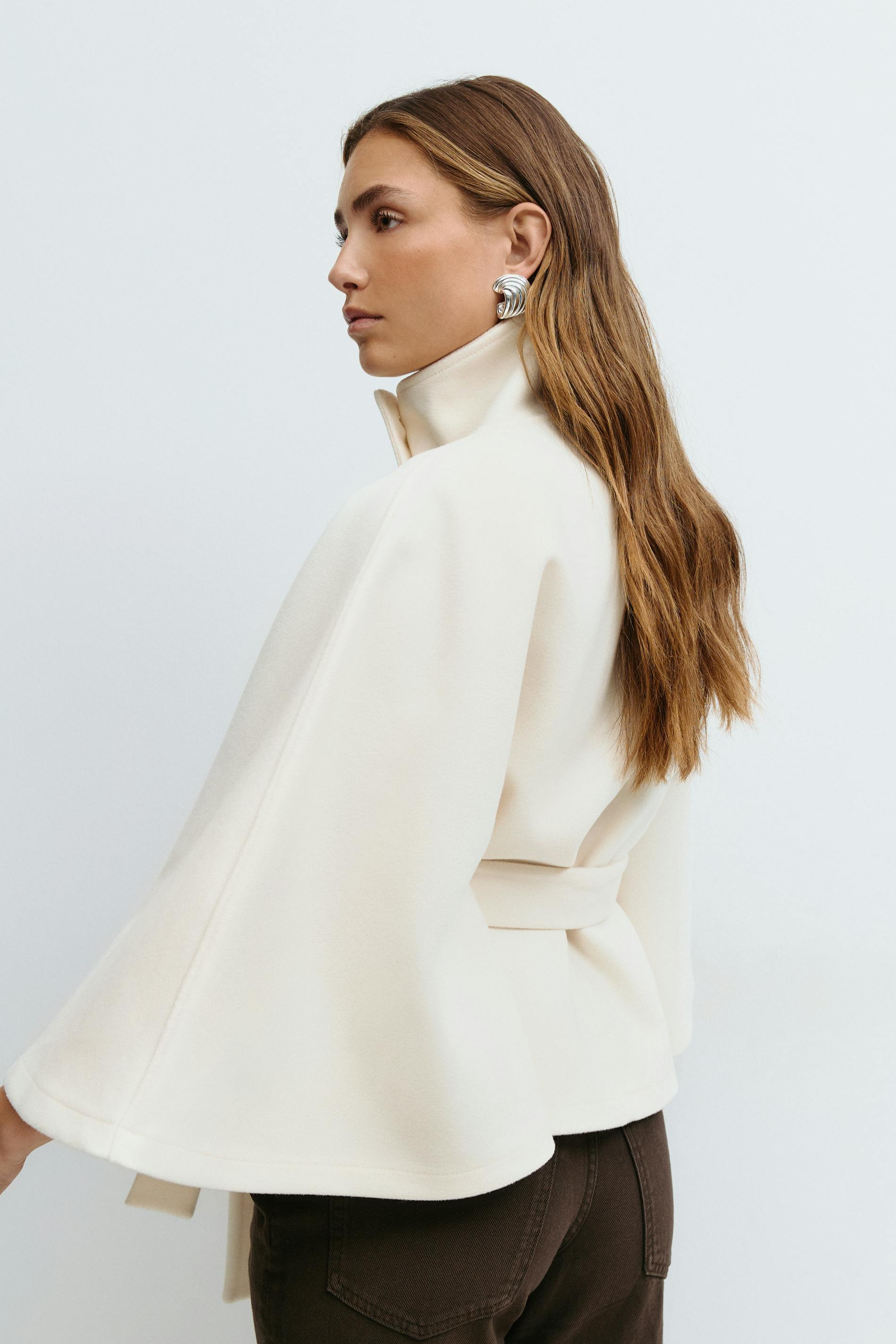 YAYA | Belted Cape Jacket