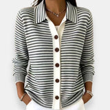 Nola  Striped Button Cardigan