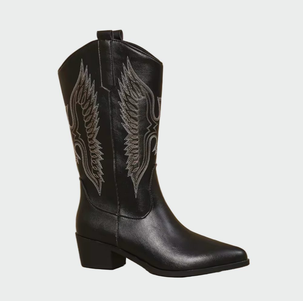 Leather Western Cowboy Boots