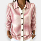 Nola  Striped Button Cardigan