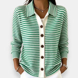 Nola  Striped Button Cardigan