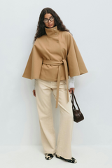 YAYA | Belted Cape Jacket