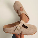 Kara™ — Minimalist Comfort Clogs with Buckle