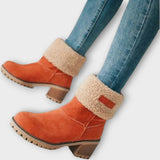 Winter Warm Ankle Boots with Faux Fur