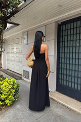 The Summer Ease – Strapless Flowy Jumpsuit