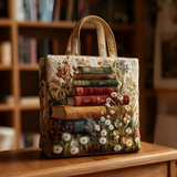 Vintage Book Lover | Handmade Quilted Tote