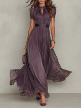 Ottavia | Vintage Elegant Chiffon Maxi Dress