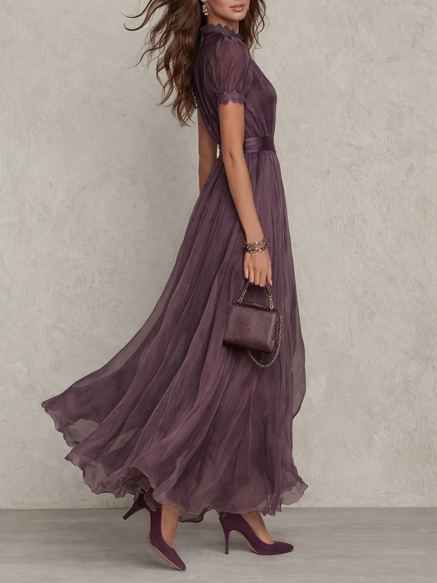 Ottavia | Vintage Elegant Chiffon Maxi Dress