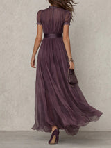 Ottavia | Vintage Elegant Chiffon Maxi Dress