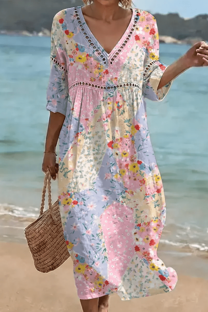 Lunessa – Floral Breeze Midi Dress
