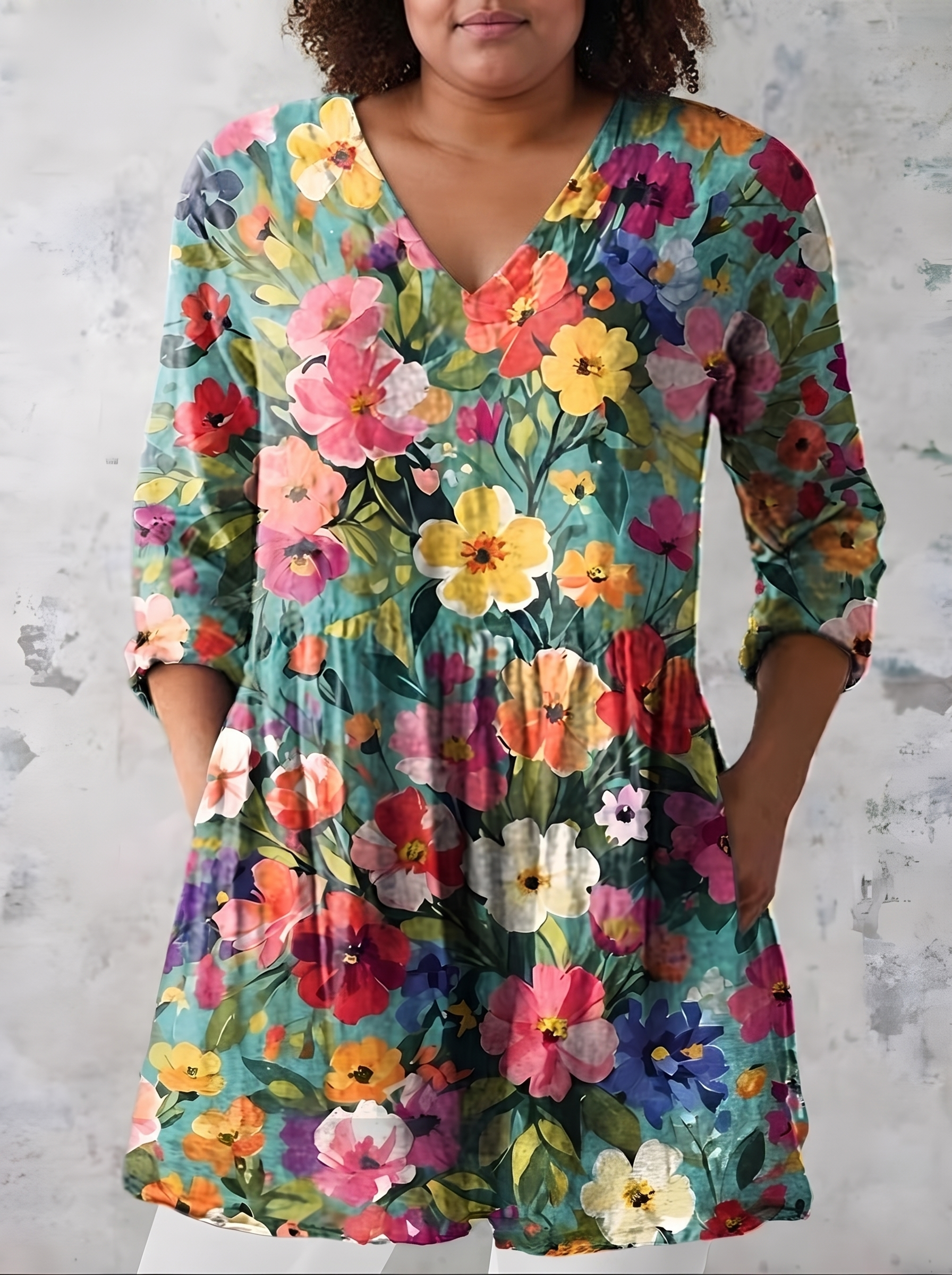 Angel | Long Blouse with V-Neck