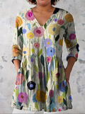 Nellie | Long Blouse with V-Neck