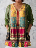 Melody | Long Blouse with V-Neck