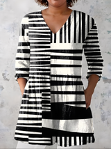 Sienna | Long Blouse with V-Neck