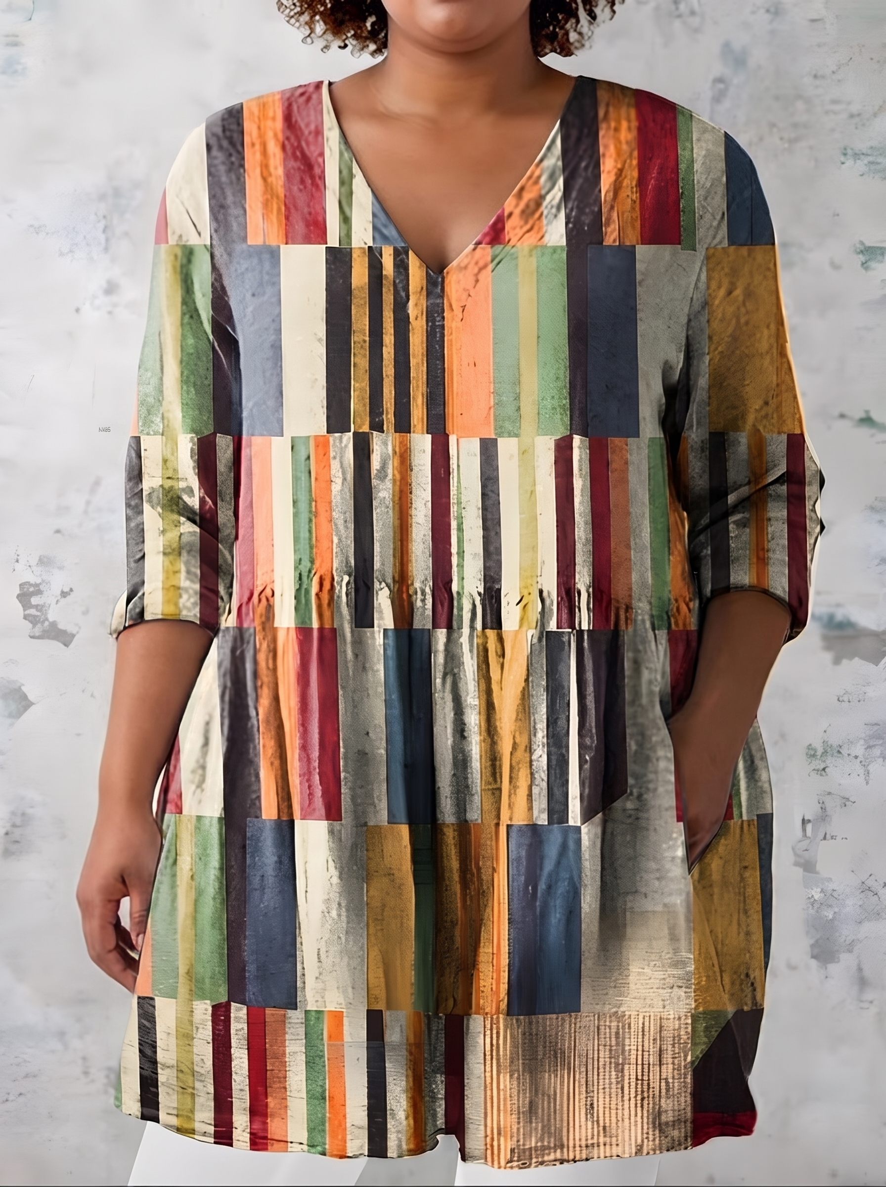 Lydia | Long Blouse with V-Neck