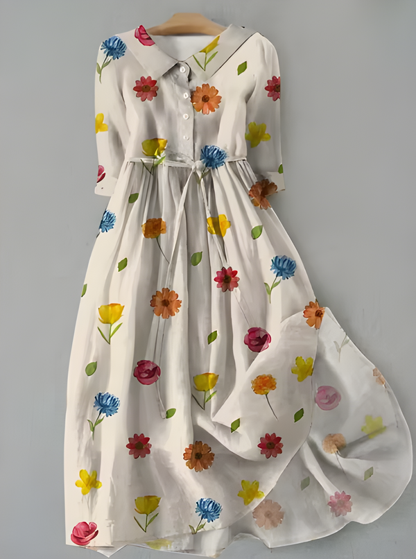 Noelle™ Floral Button-Up Dress