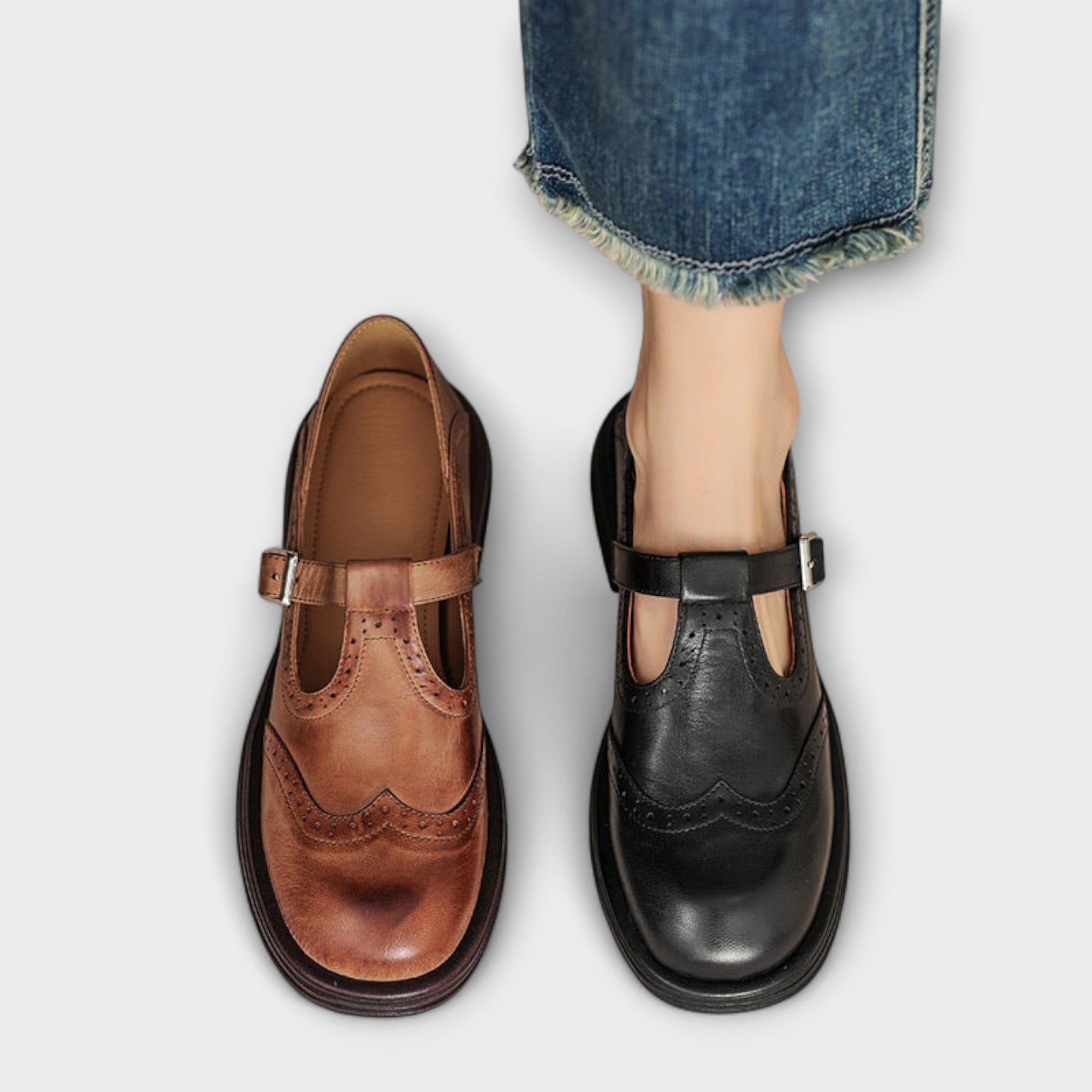 Elegant Leather Mary Janes
