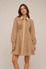Sassy Copenhagen - Denimkjole - Brun - Ottela